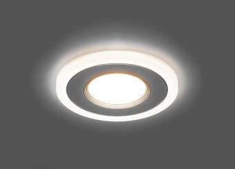 Свет-к встраив. светодиод. 9W 720Lm 4000К белый и подсветка 4000К AL2770  28909