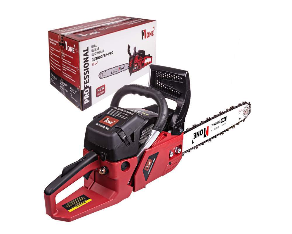 Бензопила Nomber One GS3000/52-PRO  3л.с. ш.18(45см), ц.0.325-1.5-72