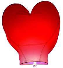 Фонарик летающий Сердце  82101