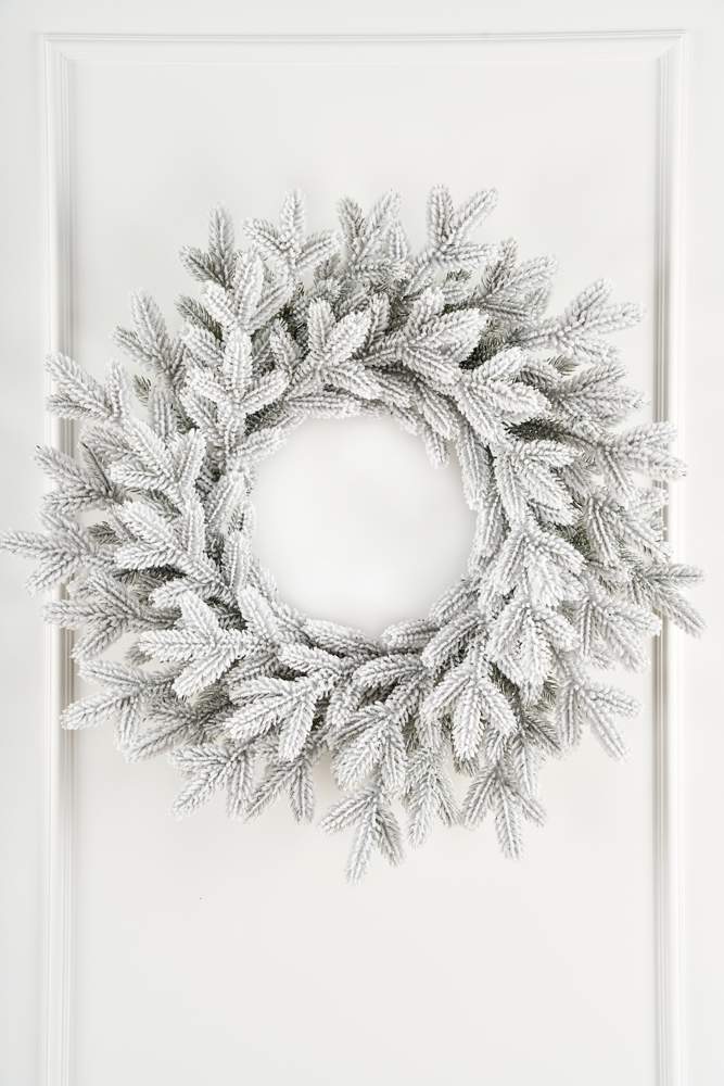 MAX CHRISTMAS Венок рождественский Версальский заснеженный 90см 100% литые веточки ВВРЗ 90