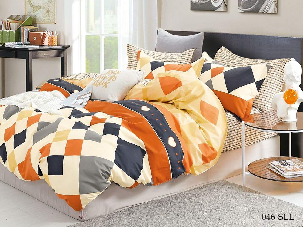CLEO КПБ Satin Lux набивной евро (50х70-2шт)  32/046-SLL крафт коробка 
