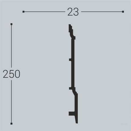 Плинтус XPS BD П 17 (250*23)/8