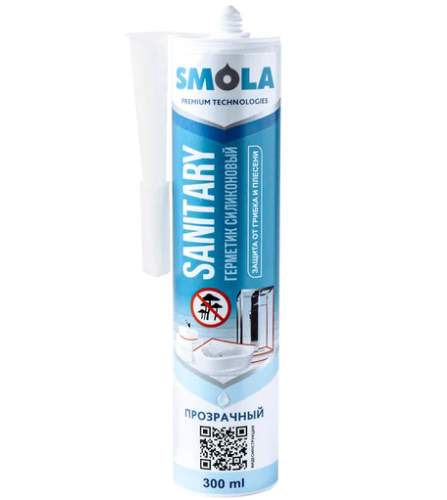 Герметик силиконовый Smola Sanitary прозрачный  300мл
