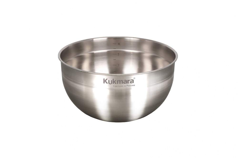KUKMARA Миска 4,9л 240мм нерж.сталь бл4924