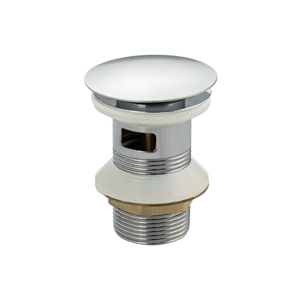 MAGNUS верхняя часть сифона-автом. 0606 с переливом  нерж. сталь ХРОМ