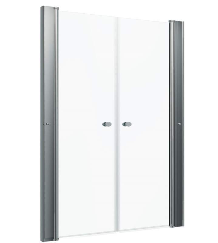 Дверь душевая Дабл хром, прозр. 90*185 (1место)