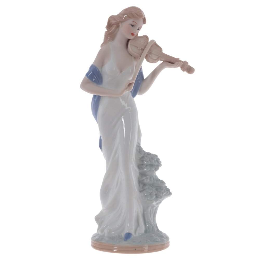 REMECO COLLECTION Статуэтка 804747 Девушка со скрипкой фарфор 13,5х7х28,5см