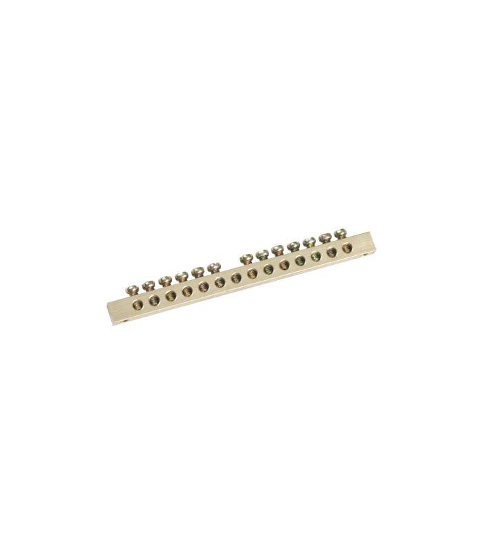 Шина ИЭК нулевая  PE 8x12мм 14/1  YNN20-14-100 крепл. по центру