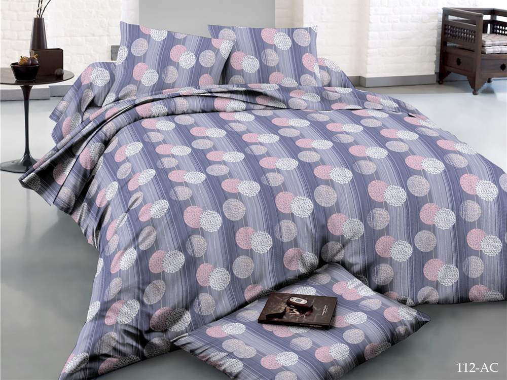CLEO КПБ полисатин Art Color 1,5сп ( 70*70*2) 20% хлопок/40% вискоза/40% ПЭ 15/112-AC 