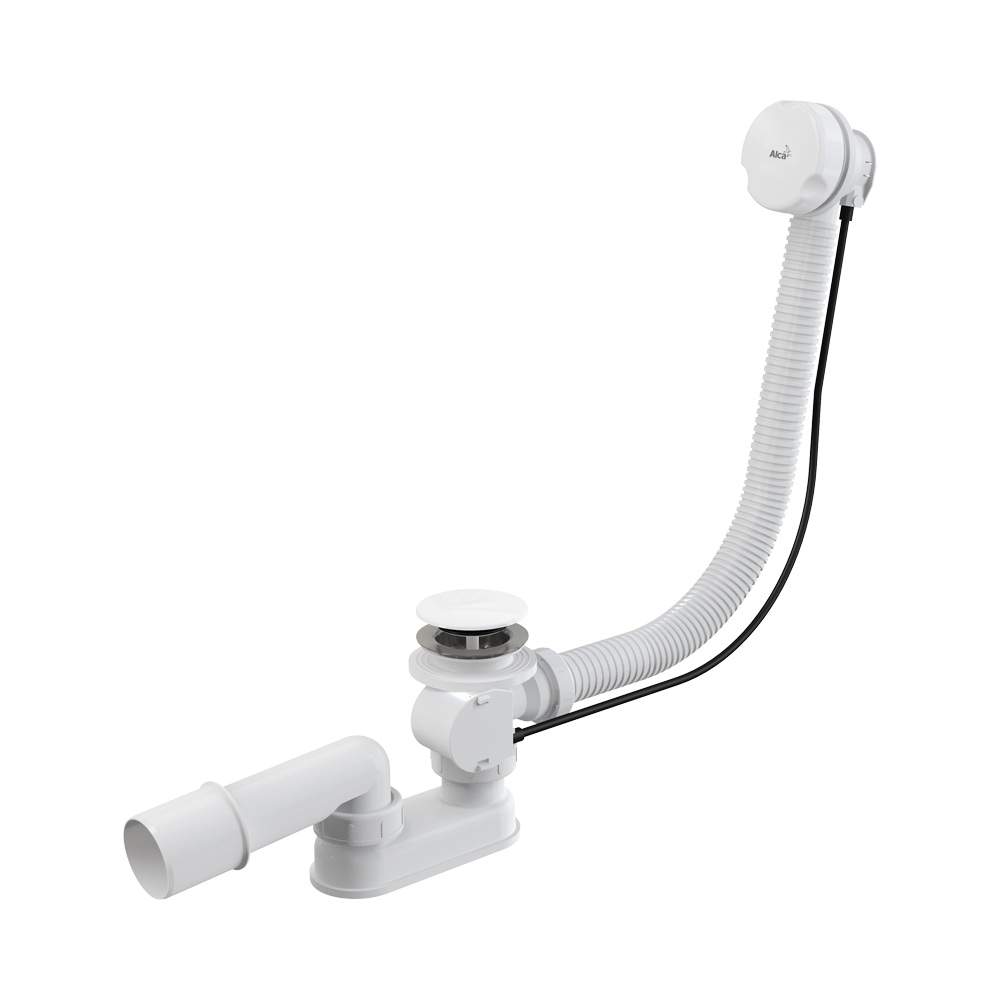 Сифон  A51BM-80  д/ванны, автомат  комплект белый