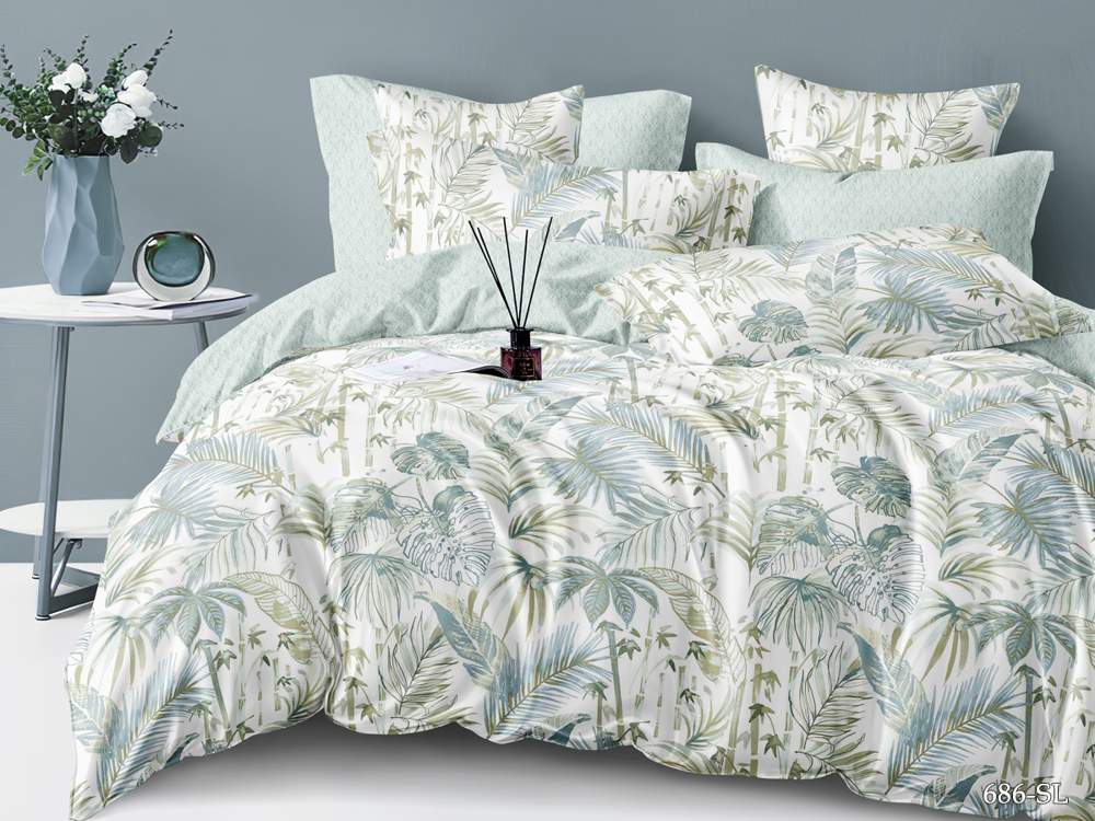 CLEO КПБ Satin Lux набивной дуэт (50*70*2 70*70*2)  41/686-SL