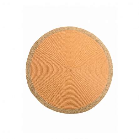 DOMINIC Салфетка д/сервировки DMP04 Coral Jute 38см плетеная с джутом оранжевый