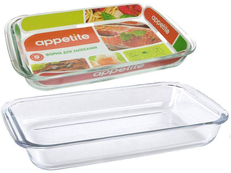 TM APPETITE Форма RCR2 д/запекания прямоугольная с крышкой 1800мл 34х20см h9см 