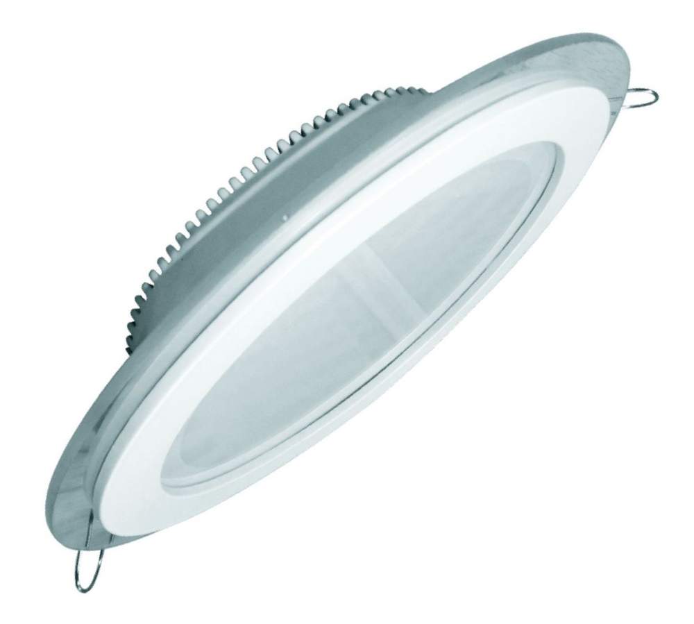 Светильник  LE GLRL WH 18W D200 CW окан.стек. LE061300-0003