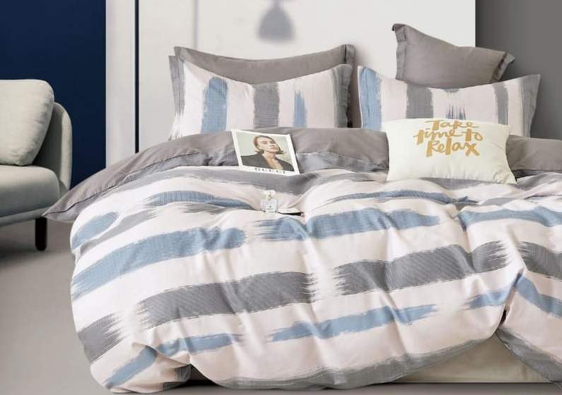 CLEO КПБ Satin de Luxe набивной 2сп ( 50*70*2) 100% хлопок 22/848-SK 
