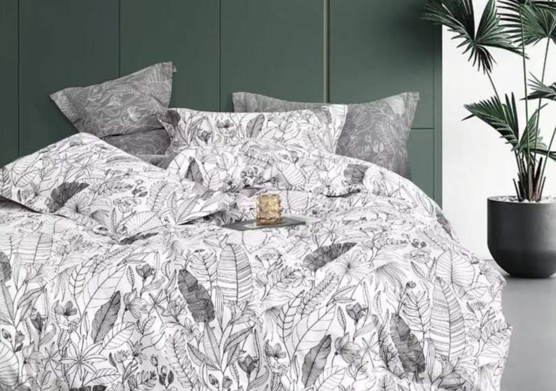 CLEO КПБ Satin de Luxe набивной 2сп ( 50*70*2) 100% хлопок 22/0091-SK 